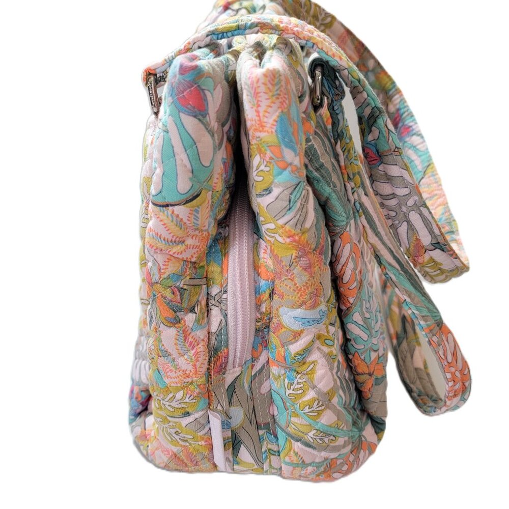 Vera Bradley Multi-Compartment Shoulder Bag Rain Forest Canopy - Picture 3 of 9